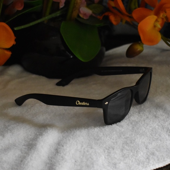 Blk/Gold Wayfarer Sunglasses by GammaRay - Picture 7 of 7
